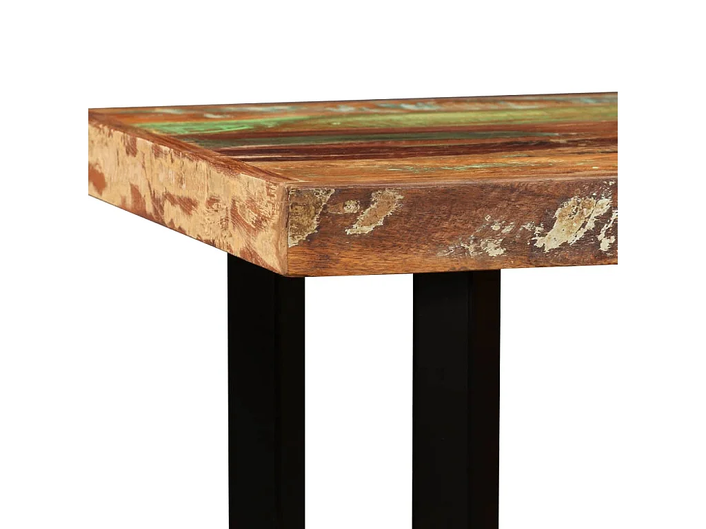 Tavolino da Bar in Legno Massello di Recupero 120x60x107 cm