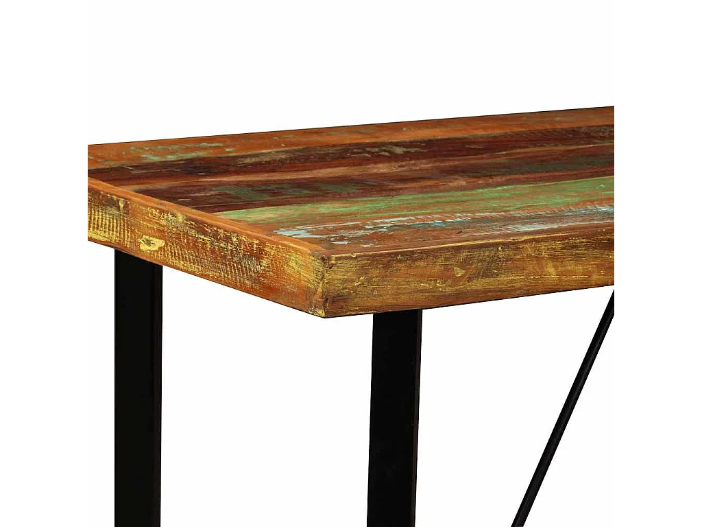 Table de bar Bois massif de récupération 120x60x107 cm