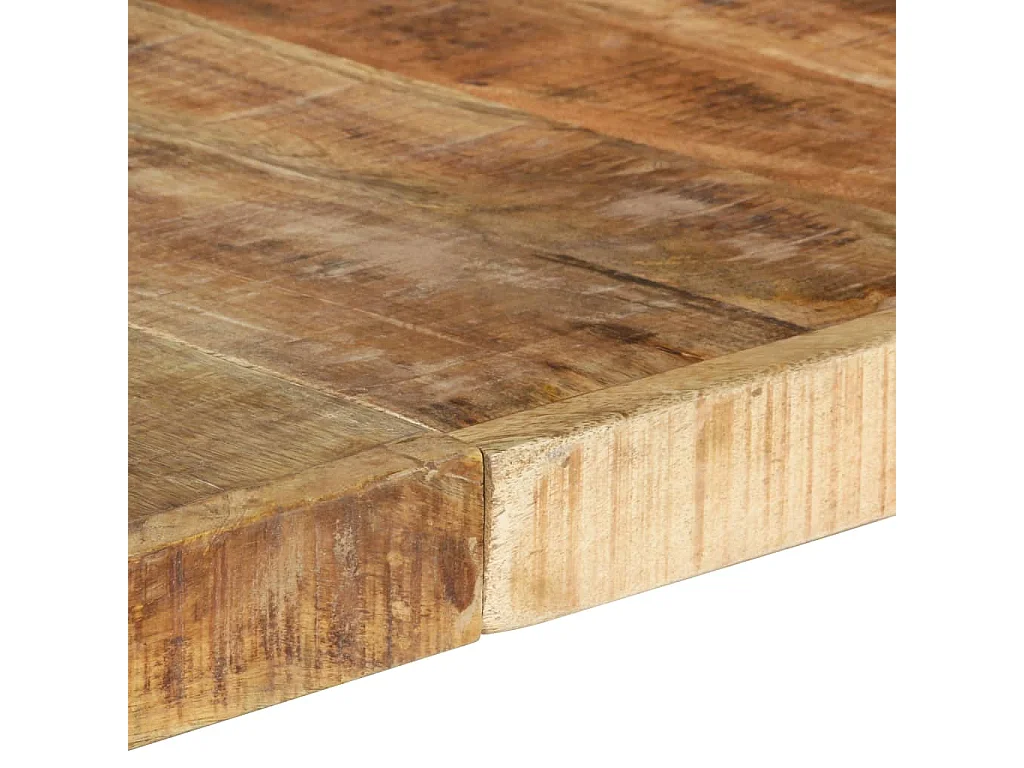 Esstisch 140x140x75 cm Raues Mangoholz