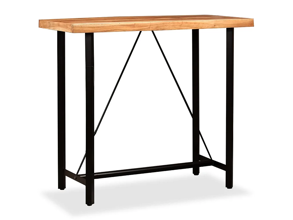 Table de bar Bois massif d'acacia 120x60x107 cm