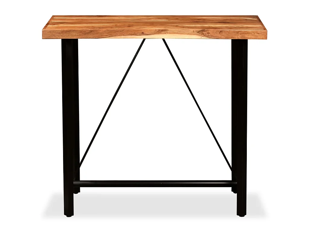 Table de bar Bois massif d'acacia 120x60x107 cm