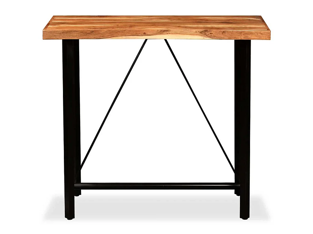 Table de bar Bois massif d'acacia 120x60x107 cm
