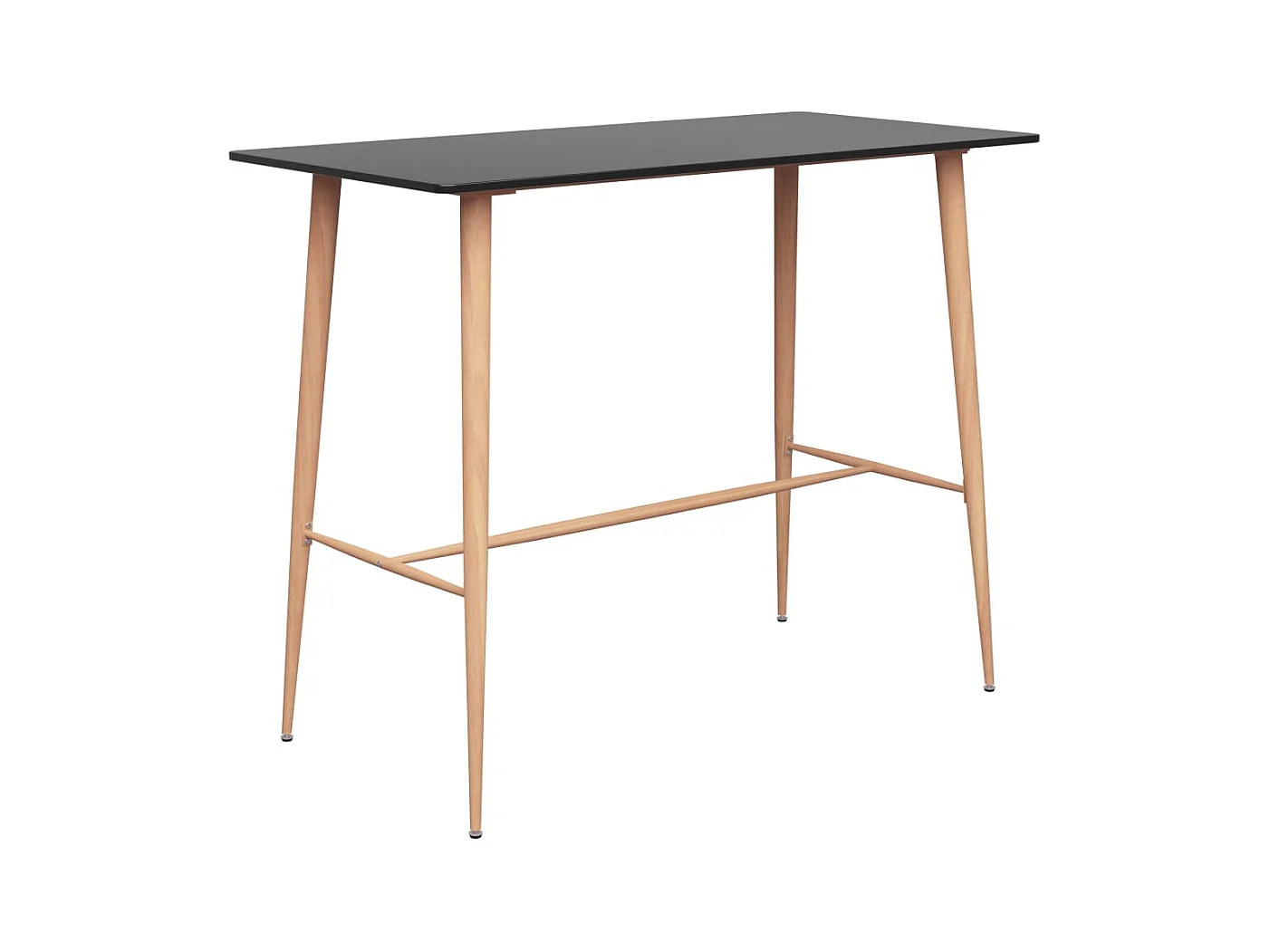 Table de bar Noir 120x60x105 cm