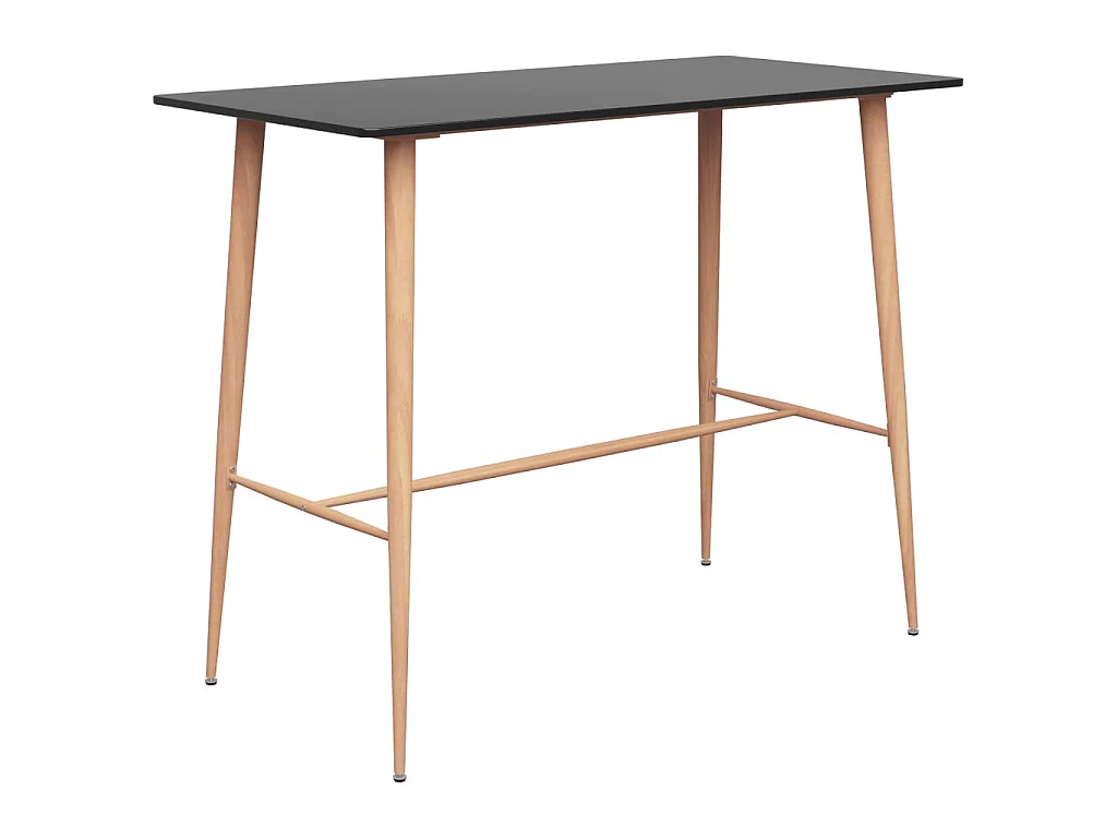 Table de bar Noir 120x60x105 cm