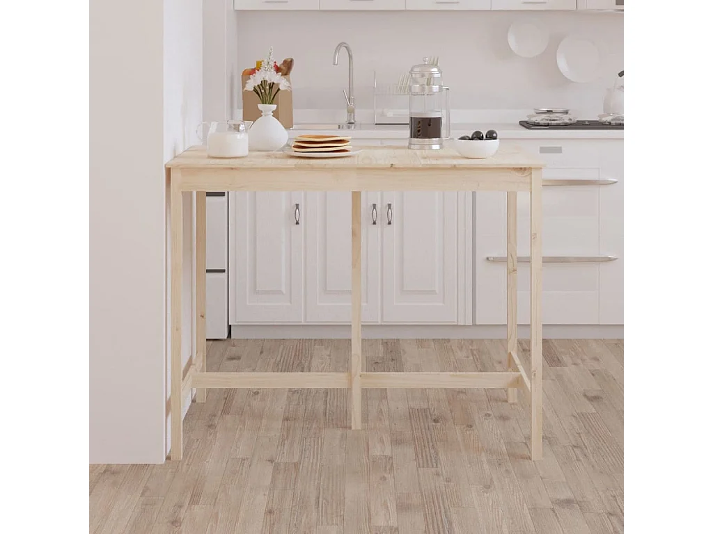 Table de bar 140x80x110 cm Bois massif de pin
