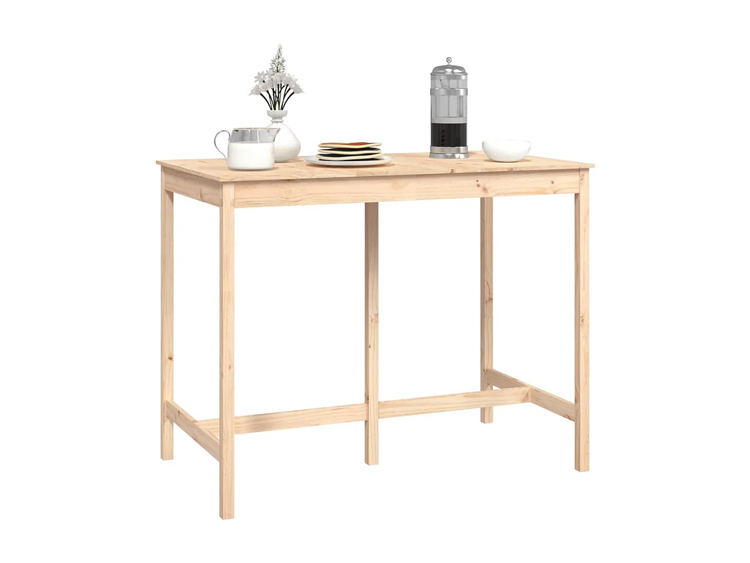 Table de bar 140x80x110 cm Bois massif de pin