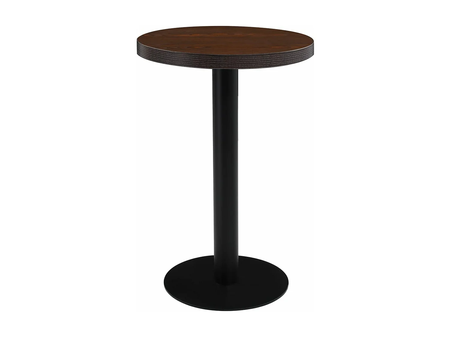 Bistrotisch Dunkelbraun 50 cm MDF