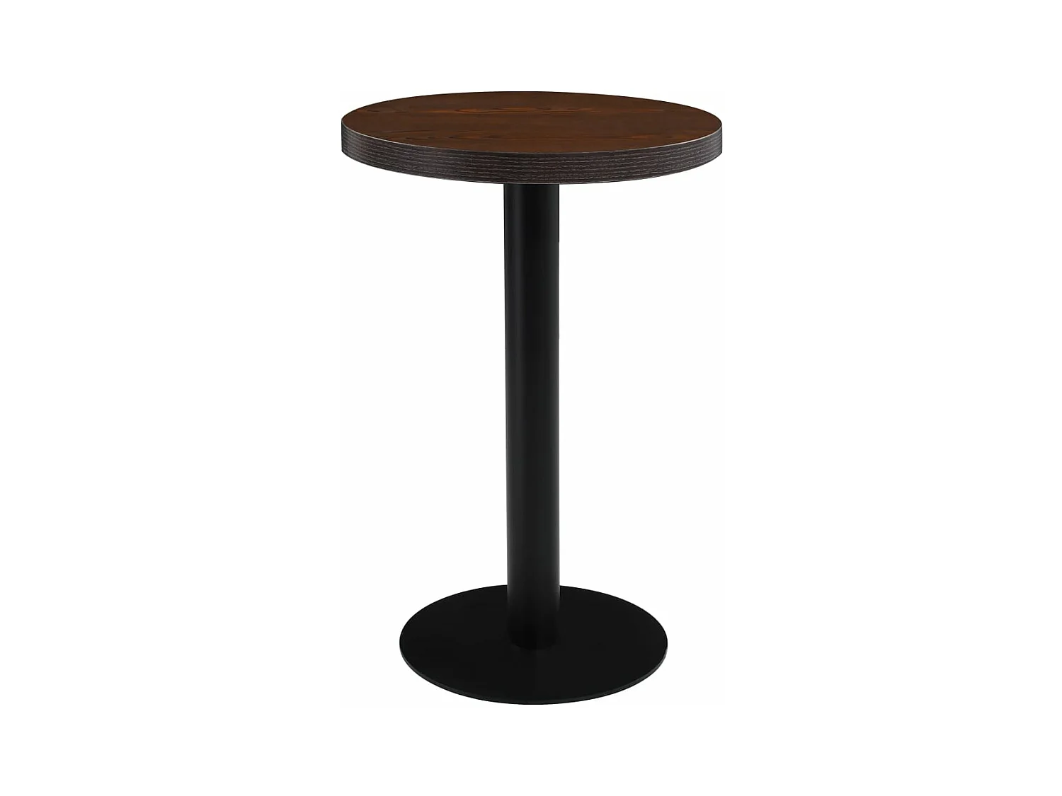 Bistrotafel 50 cm MDF donkerbruin