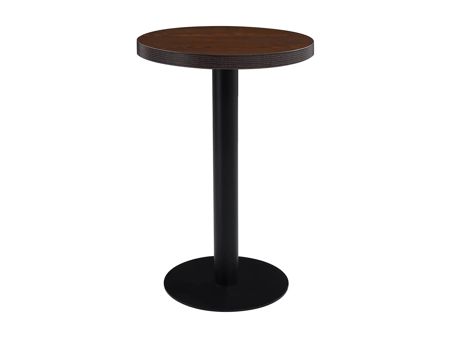 Tavolo da Bistrot Marrone Scuro 50 cm in MDF