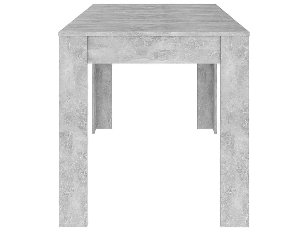 Table de salle à manger Gris béton 140x74,5x76 cm Aggloméré