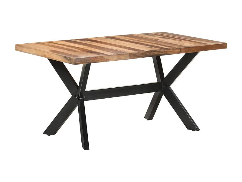 Mesa jantar 160x80x75 cm madeira maciça c/ acabamento a mel