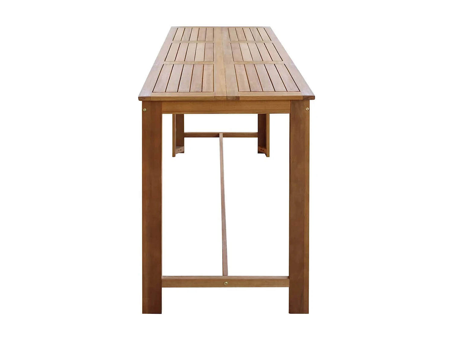 Mesa de bar de madera maciza de acacia 150x70x105 cm