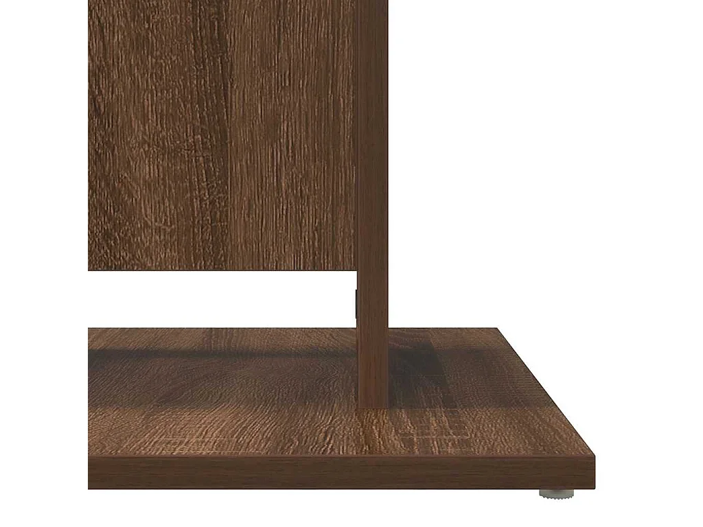 Table de bistro Chêne marron 60x60x75 cm Bois d'ingénierie