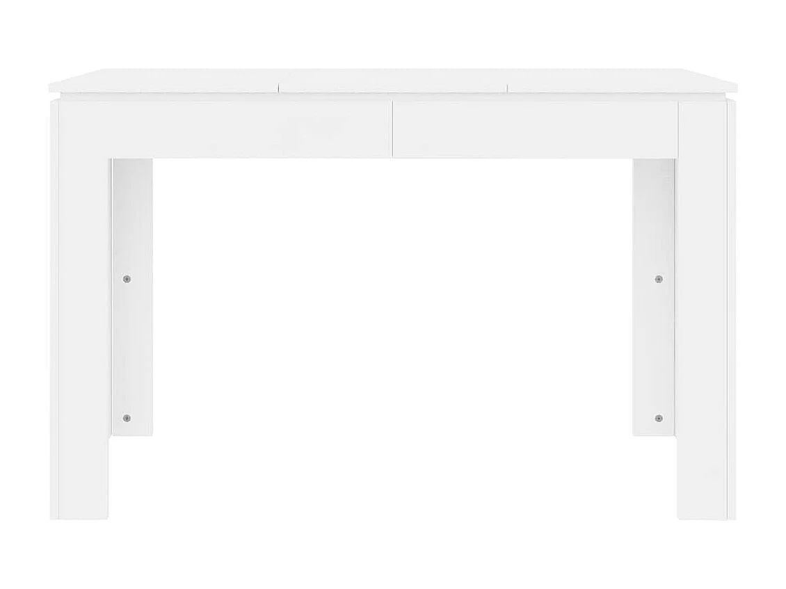 Mesa de jantar 120x60x76 cm contraplacado branco