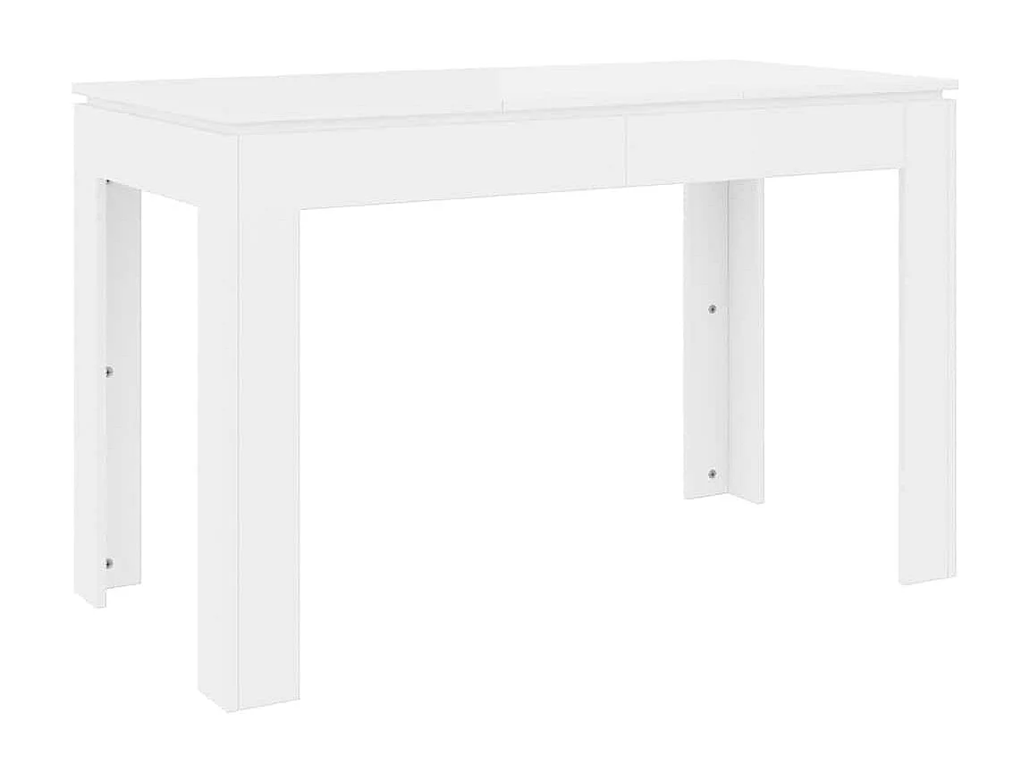 Mesa de jantar 120x60x76 cm contraplacado branco