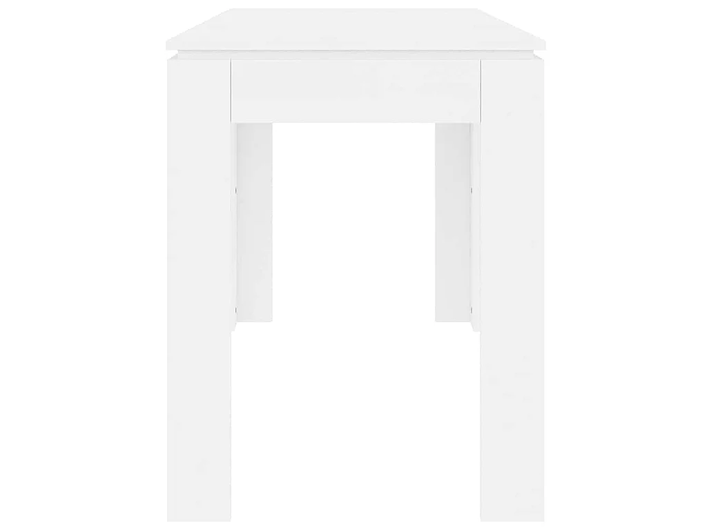 Table de salle à manger Blanc 120x60x76 cm Bois d'ingénierie