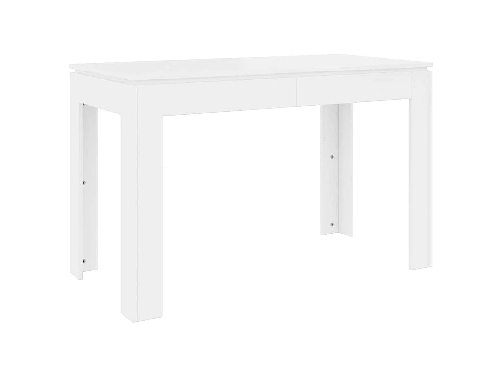 Table de salle à manger Blanc 120x60x76 cm Bois d'ingénierie