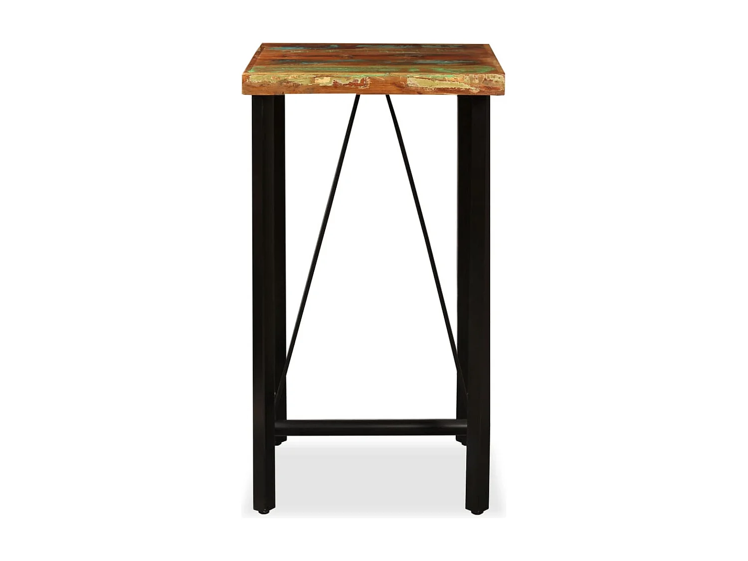 Table de bar Bois de récupération massif 60x60x107 cm