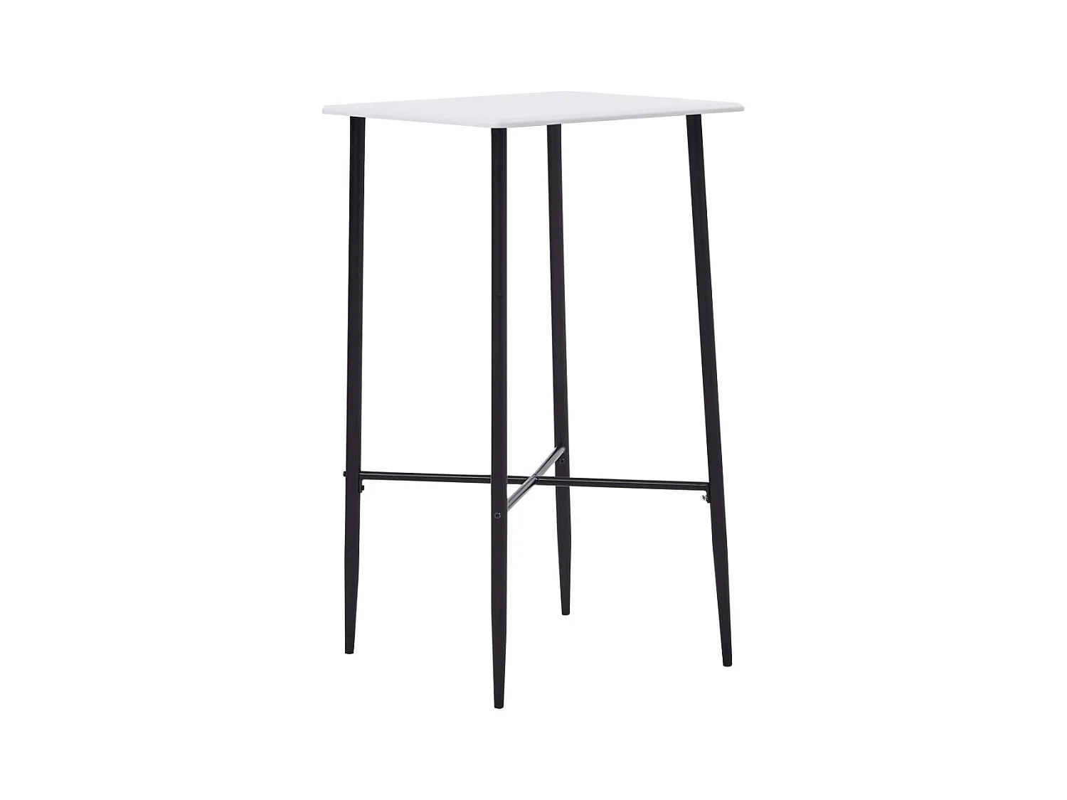 Table de bar Blanc 60 x 60 x 111 cm MDF
