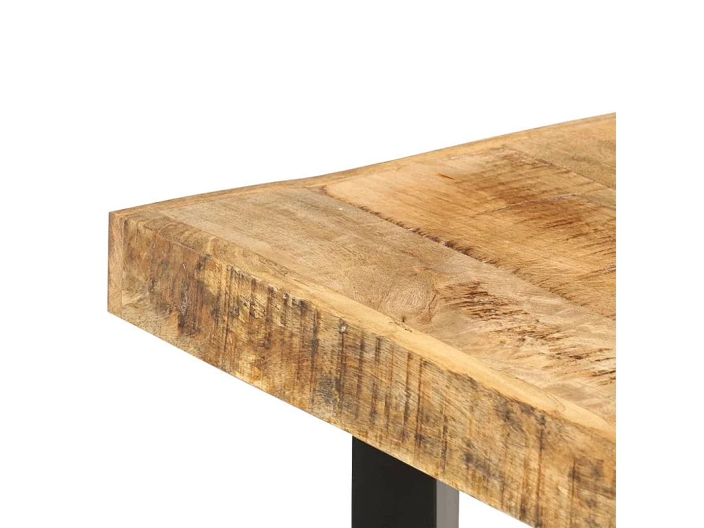 Table de bar 150x70x107 cm Bois de manguier brut