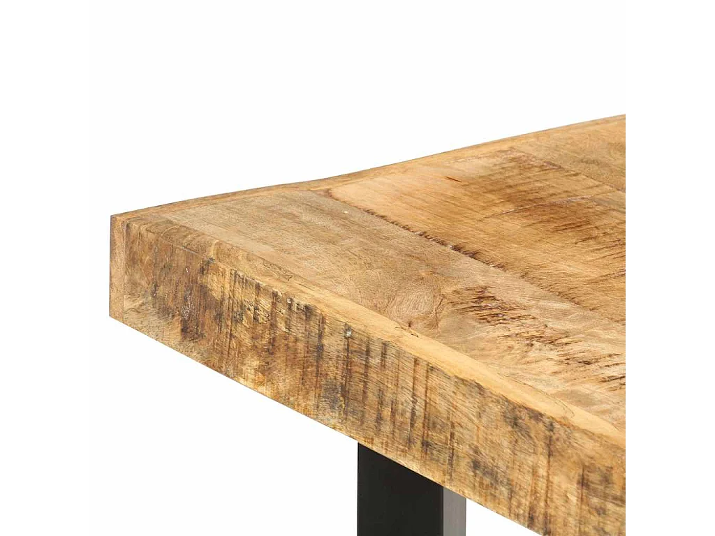 Table de bar 150x70x107 cm Bois de manguier brut