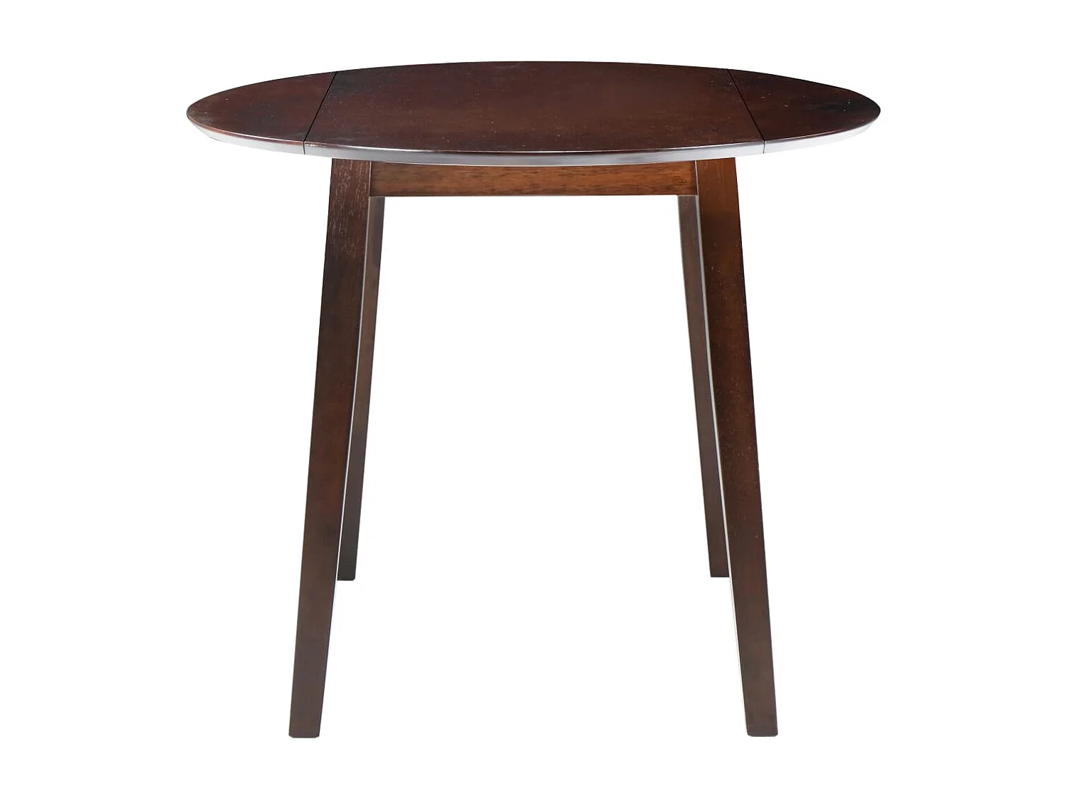 Eettafel inklapbaar rond MDF bruin
