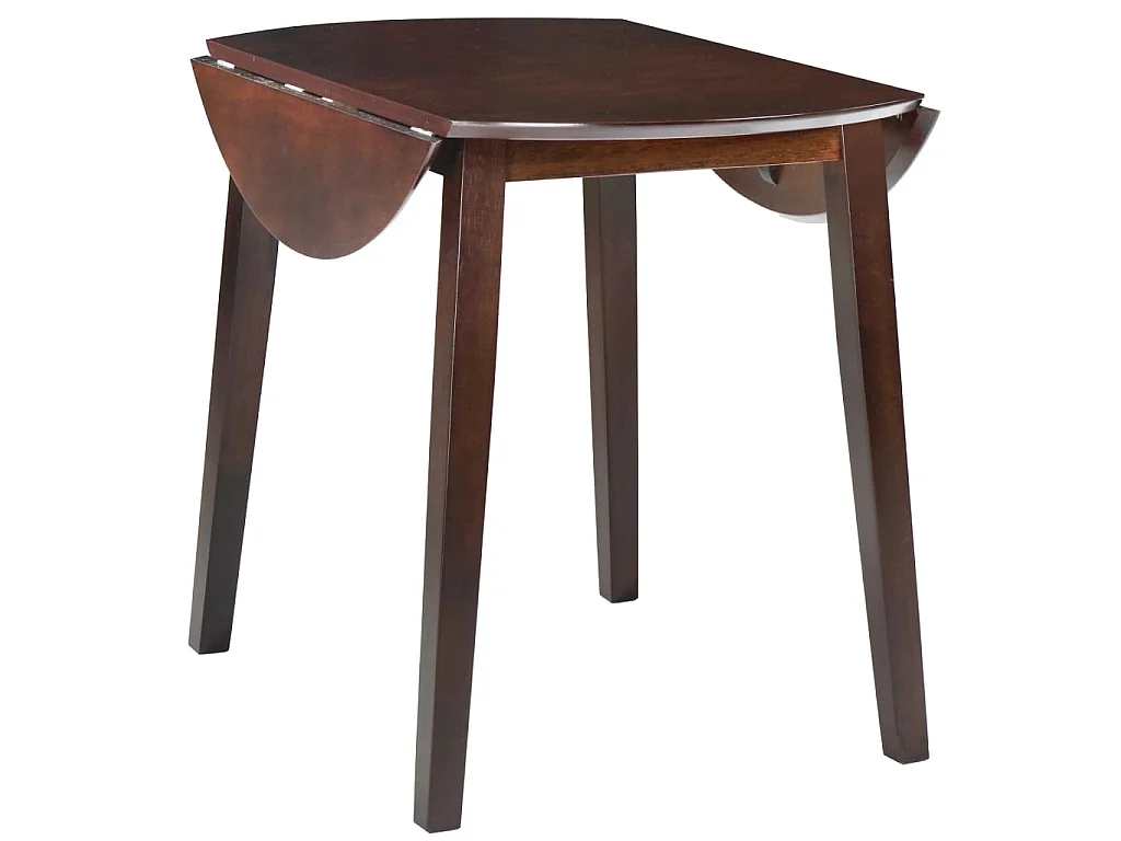 Esstisch Klappbar Rund MDF Braun