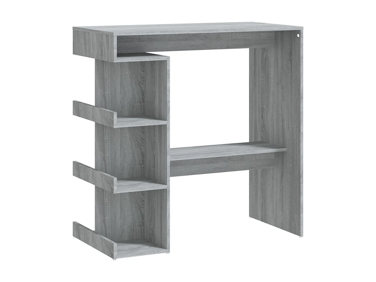 Tavolo Bar con Ripiano Grigio Sonoma 100x50x101,5 cm