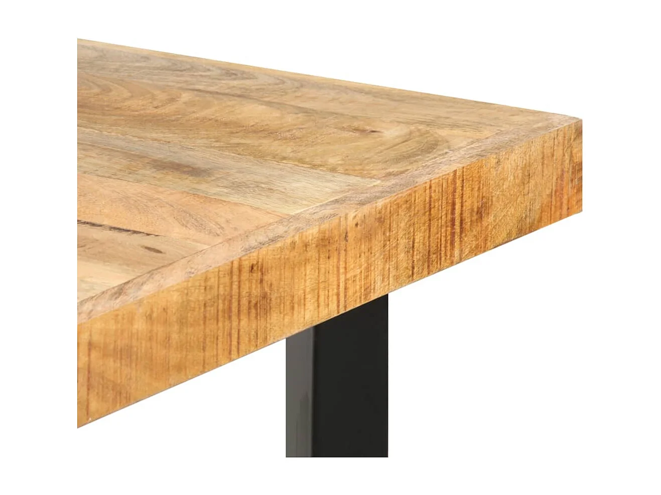 Mesa de bar madera maciza de mango rugosa 180x70x107 cm
