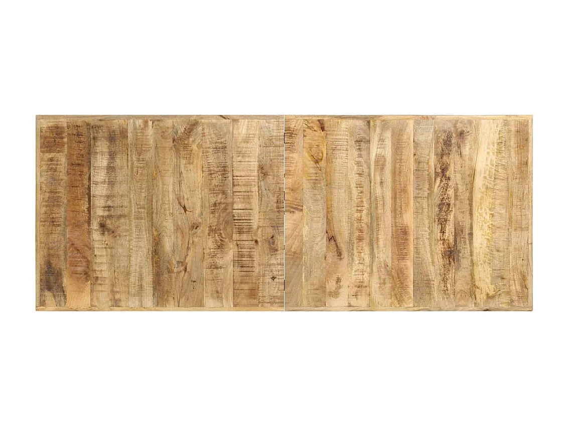 Bartisch 180x70x107 cm Raues Mangoholz