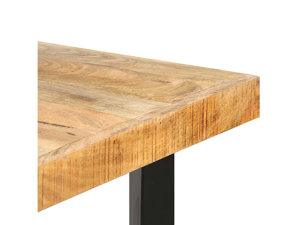 Bartisch 180x70x107 cm Raues Mangoholz
