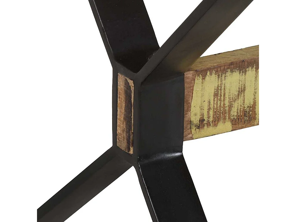 Table de salle à manger 160x80x76cm Bois de récupération massif