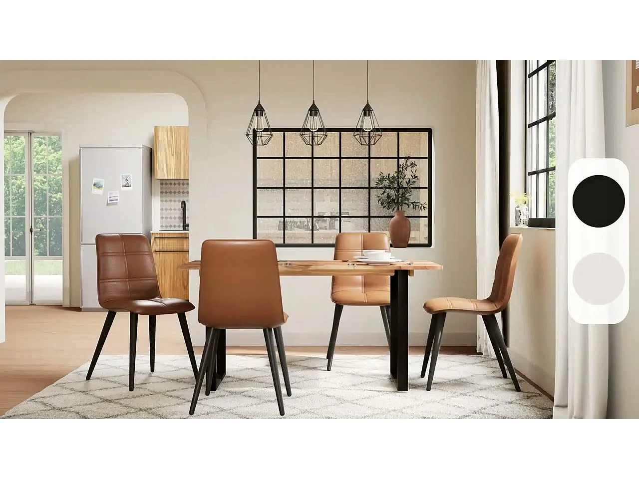 Eettafel 154x80x76 cm massief acaciahout