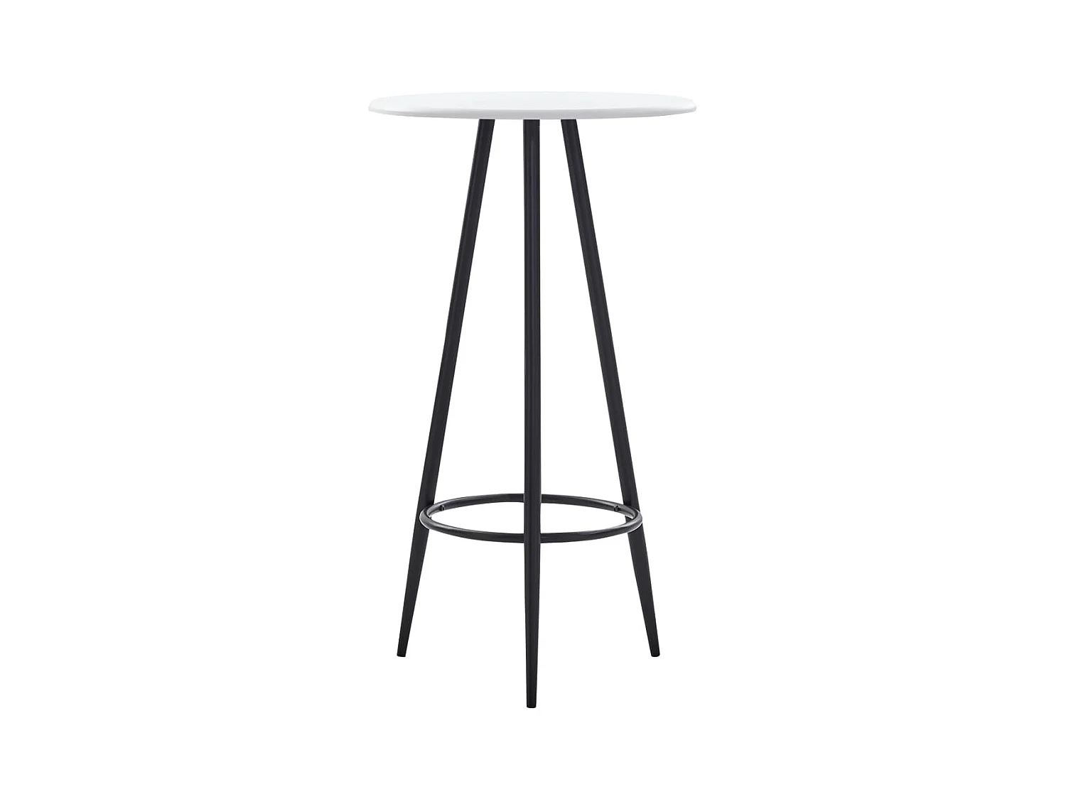 Table de bar Blanc 60 x 107,5 cm MDF