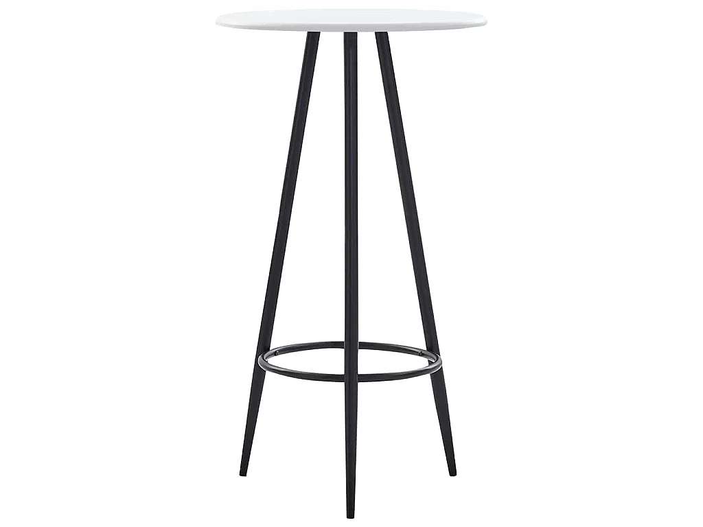 Mesa alta de cocina MDF blanco 60x107,5 cm