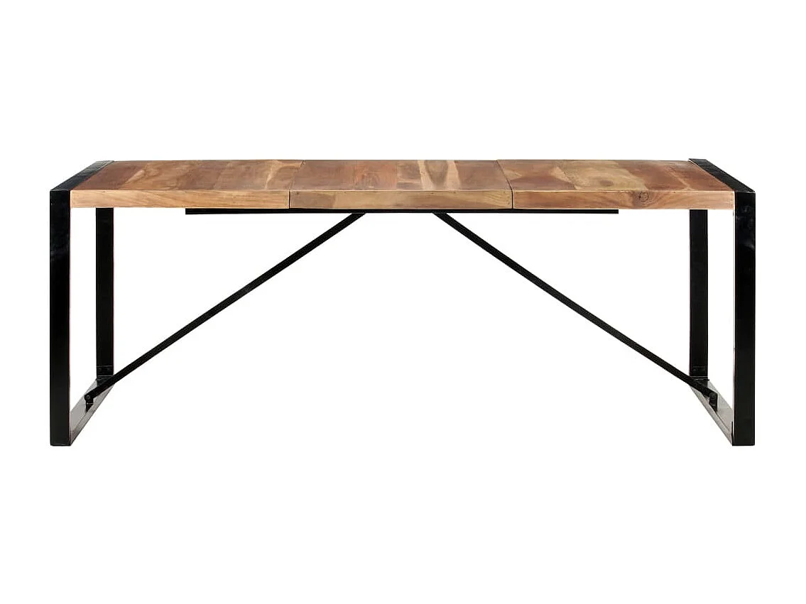 Eettafel 200x100x75 cm massief hout