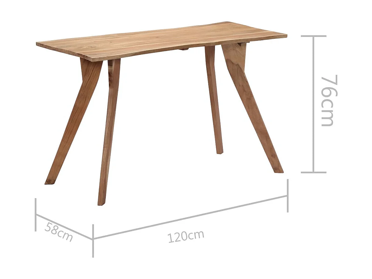Table de salle à manger 120x58x76 cm Bois d'acacia solide