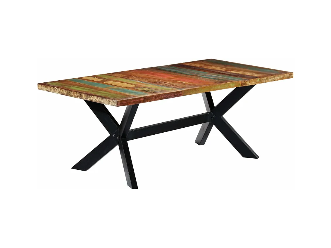 Esstisch 200x100x75 cm Altholz Massiv