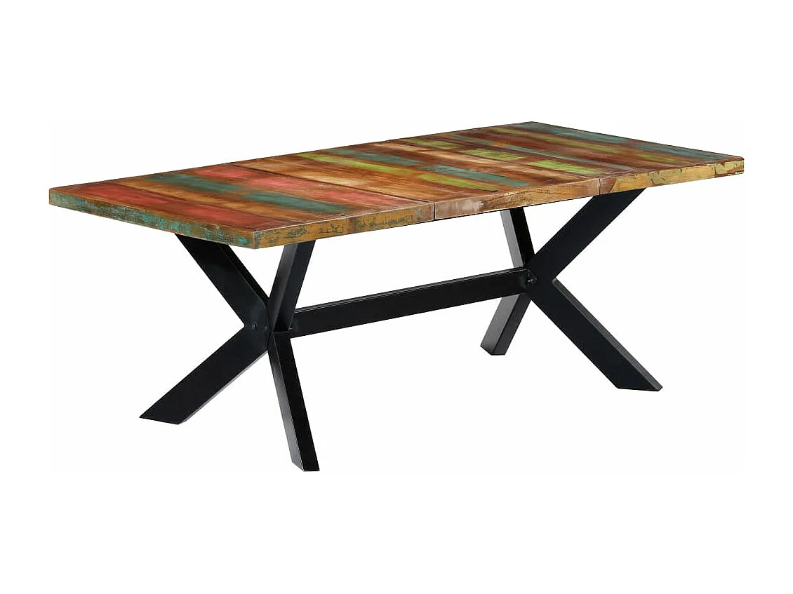 Esstisch 200x100x75 cm Altholz Massiv