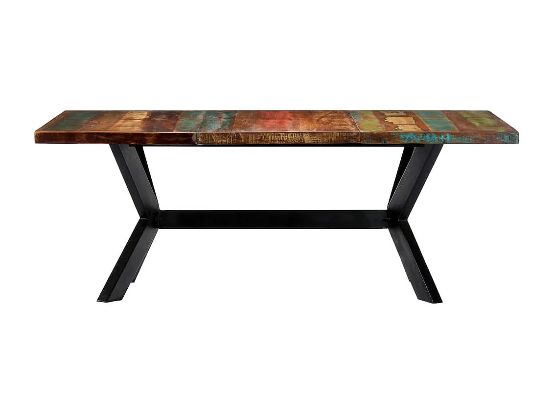 Table à manger 200x100x75 cm Bois de récupération solide