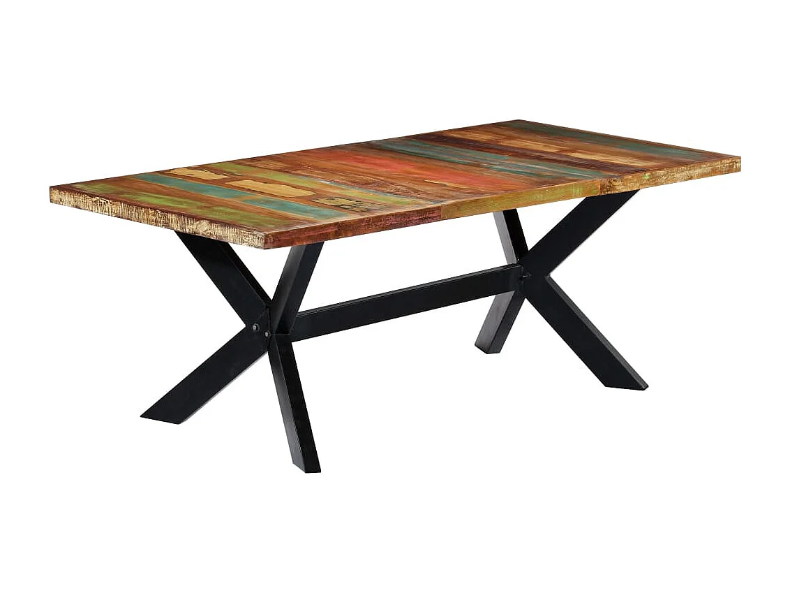 Table à manger 200x100x75 cm Bois de récupération solide