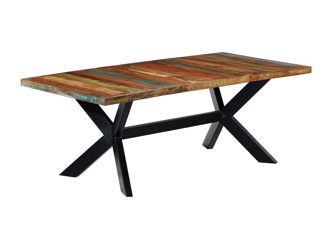 Table à manger 200x100x75 cm Bois de récupération solide