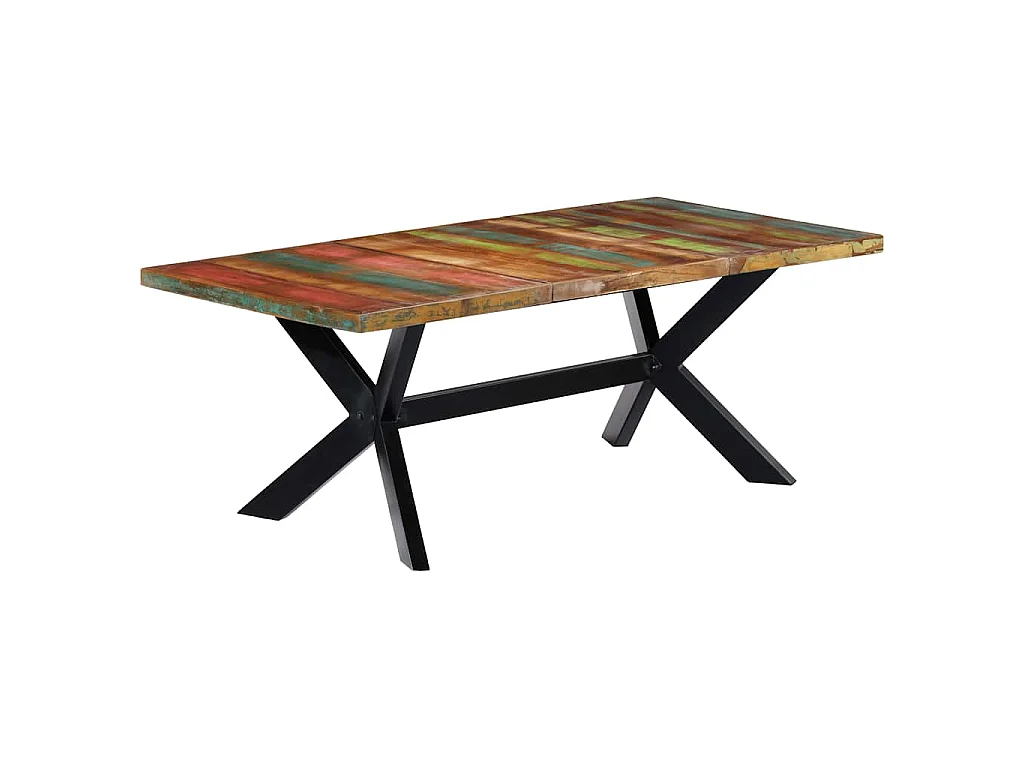 Eettafel 200x100x75 cm massief gerecycled hout