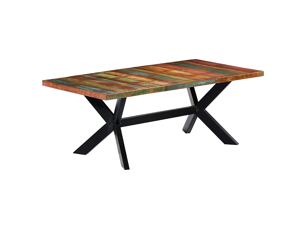 Eettafel 200x100x75 cm massief gerecycled hout