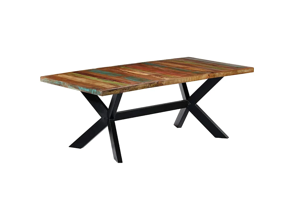 Eettafel 200x100x75 cm massief gerecycled hout