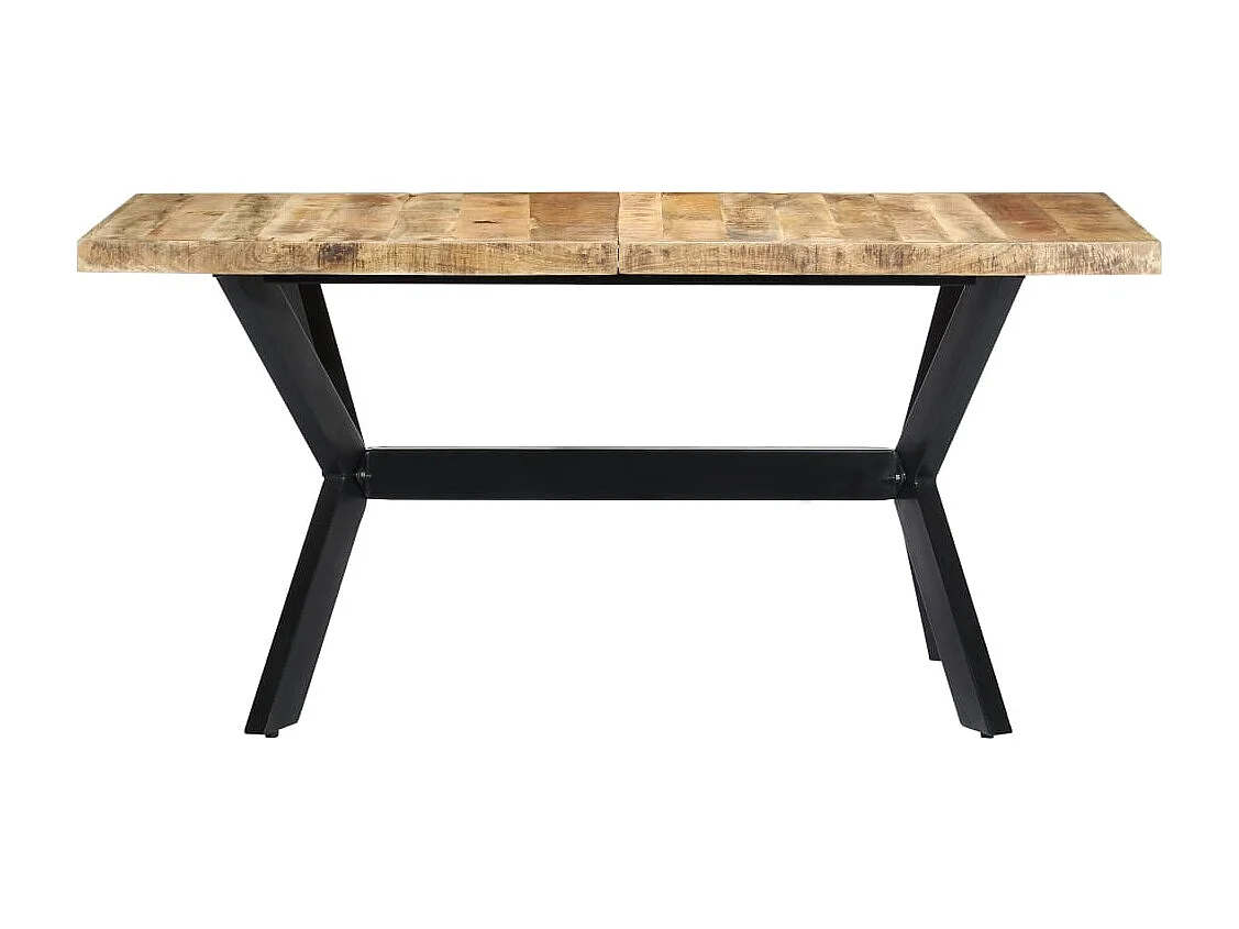 Table à manger 140x70x75 cm Bois de manguier massif brut