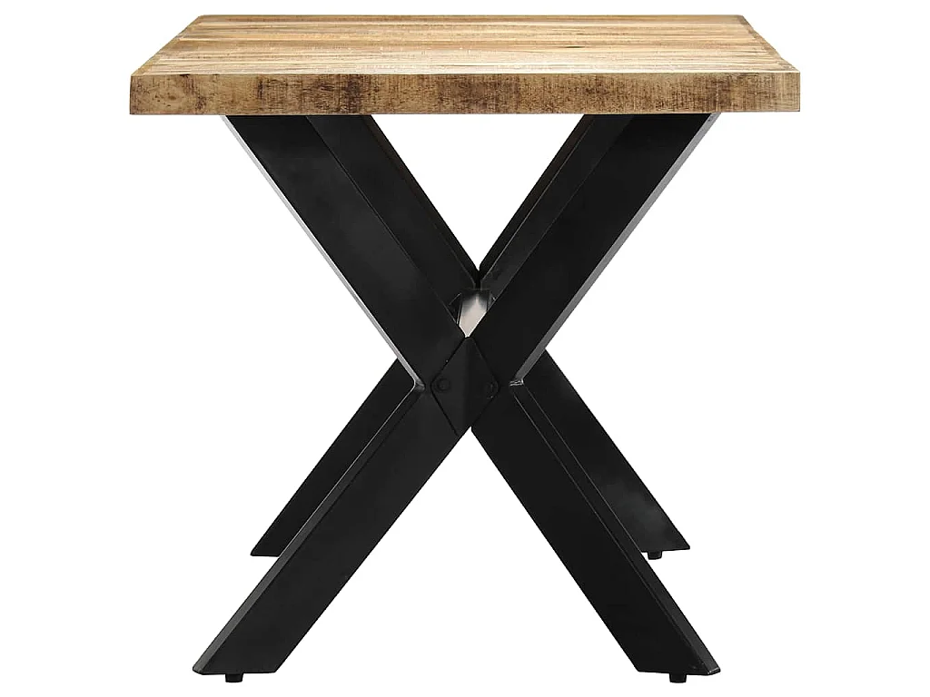 Table à manger 140x70x75 cm Bois de manguier massif brut