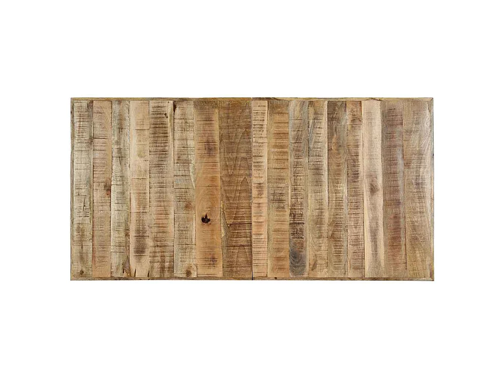 Table à manger 140x70x75 cm Bois de manguier massif brut