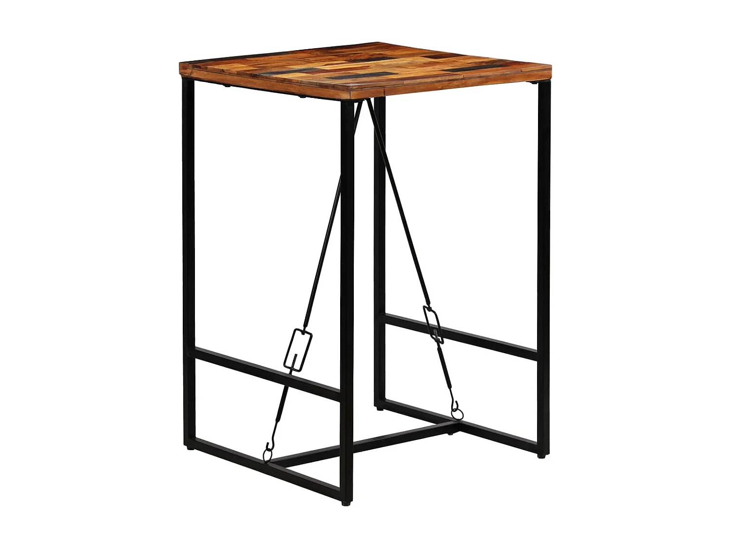 Bartisch Altholz Massiv 70x70x106 cm