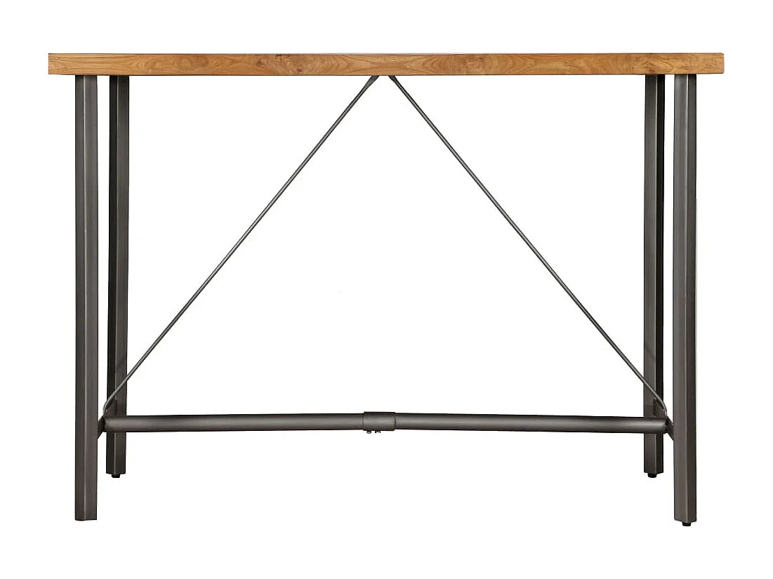 Table de bar Teck recyclé massif 150x70x106 cm